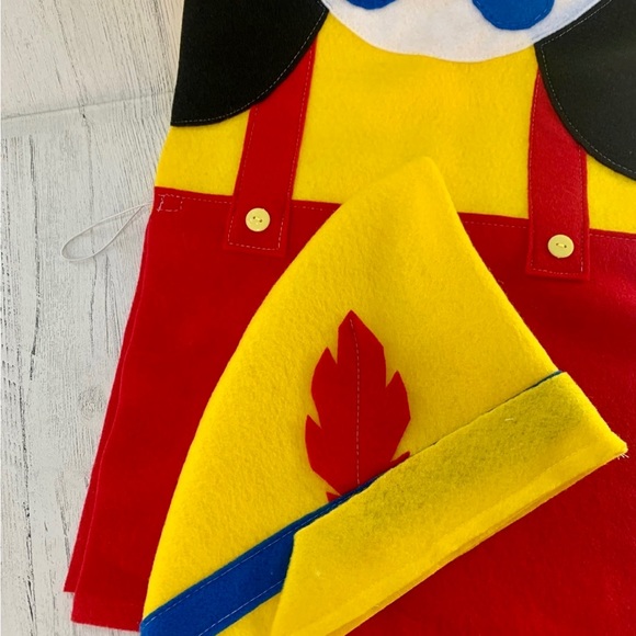Halloween Pinocchio felt tunic custom/ party supplies - Picture 3 of 9
